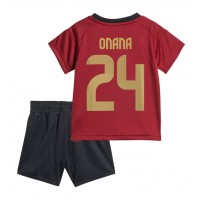 Fotbalové Dres Belgie Amadou Onana #24 Dětské Domácí ME 2024 Krátký Rukáv (+ trenýrky)
